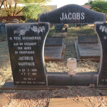 JACOBS Jacobus Martinus 1905-1981 &amp; Helena Anna Catharina 1912-2005