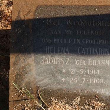 JACOBSZ Helena Catharina nee ERASMUS 1914-1969