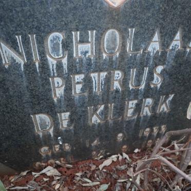 KLERK Nicholaas Petrus, de 1933-1980