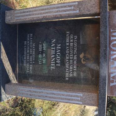 MORAKA Magofi Nathaniel 1939-2020