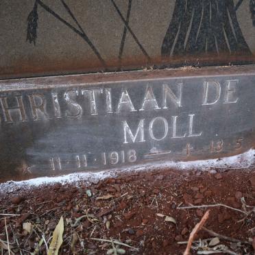 MOLL Christiaan de Wet 1918-19?