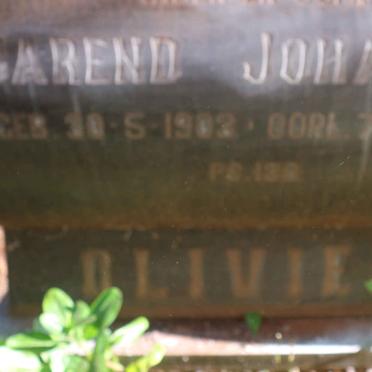 OLIVIER Barend Johannes 1903-19??
