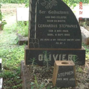 OLIVIER Gerhardus Stephanus 1945-1959