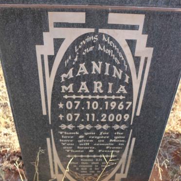 PHIRI Manini Maria 1967-2009