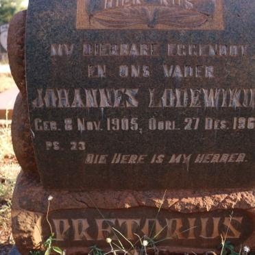 PRETORIUS Johannes Lodewikus 1905-1968