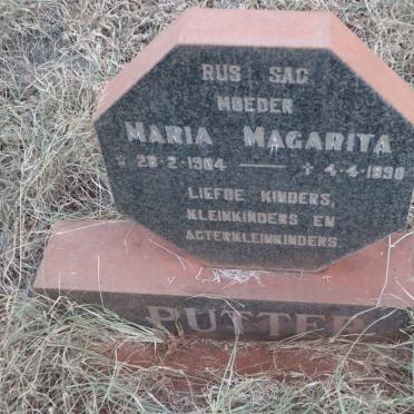 PUTTER Maria Magarita 1904-1990