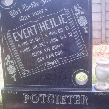 POTGIETER Evert 1911-1995 &amp; Heilie 1911-1996