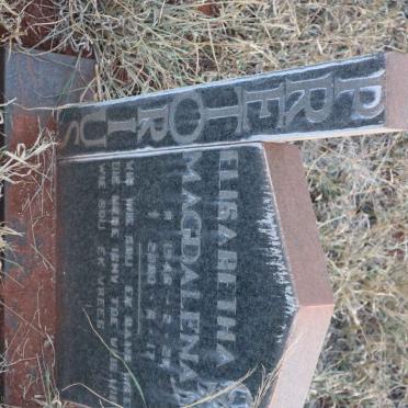PRETORIUS Elisabetha Magdalena 1946-2000