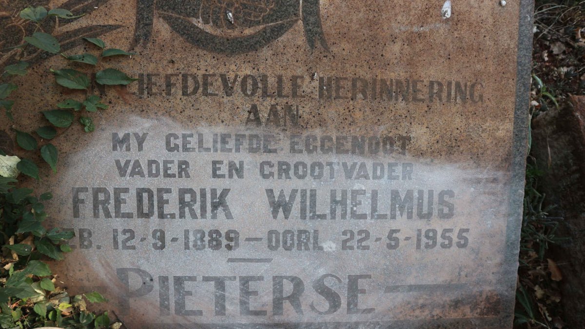 PIETERSE Frederik Wilhelmus 1889-1955