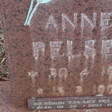 PELSER Hendrik Tjaart 1940-2015 &amp; Annet 1944-1990
