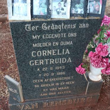 RENSBURG Cornelia Gertruida, van 1943-1986