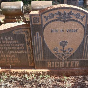 RICHTER Gabriel Johannes Petrus 1891-1963 &amp; Elsie Magdalena Adriana 1900-1987