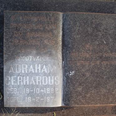 ROUX Abraham Gerhardus, le 1892-1974