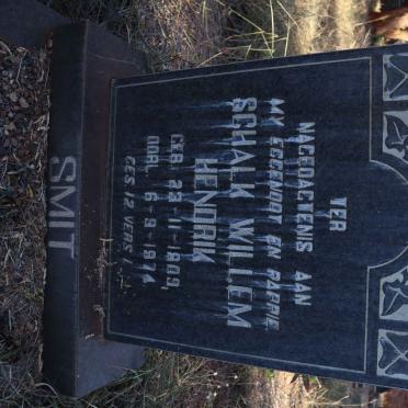 SMIT Schalk Willem Hendrik 1909-1974