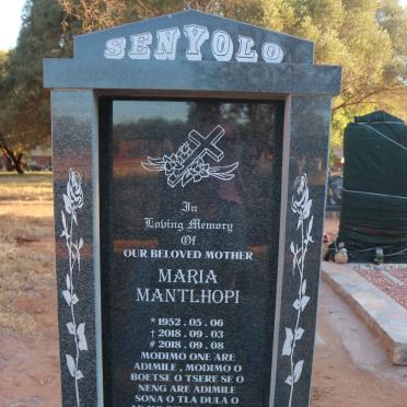 SENYOLO Maria Mantlhopi 1952-2018