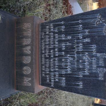 STRYDOM P.J. 1927-2001 &amp; M.E. 1930-1978