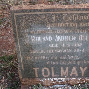 TOLMAY Roland Andrew Oelofse 1902-1967