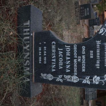 THUYNSMA Johanna Jacoba Christina 1913-1994