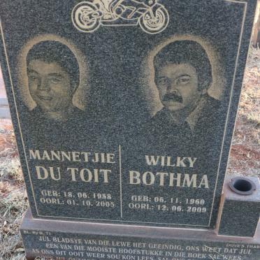 TOIT Mannetjie, du 1958-2005 :: BOTHMA Wilky 1960-2009