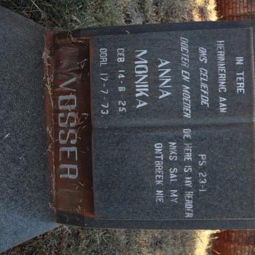 VOSSER Anna Monika 1925-1973