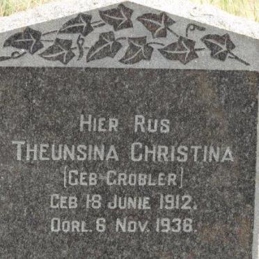 ERASMUS Theunsina Christina nee GROBLER 1912-1936