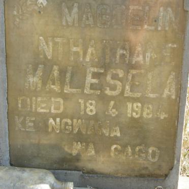 MALESELA Magdelin Nthathane -1984