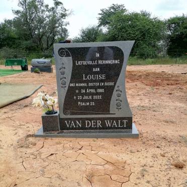 WALT Louise, van der 1980-2022