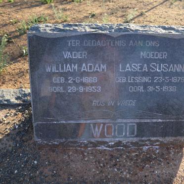 WOOD William Adam 1868-1953 &amp; Lasea Susanna LESSING 1879-1938
