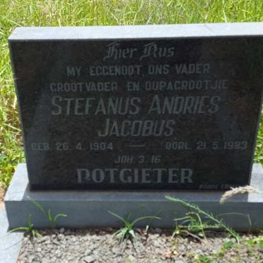 POTGIETER Stefanus Andries Jacobus 1904-1983