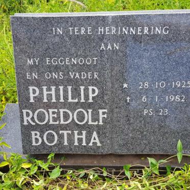 BOTHA Philip Roedolf 1925-1982