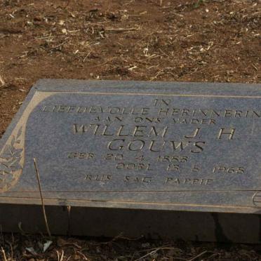 GOUWS Willem J.H. 1888 - 1968