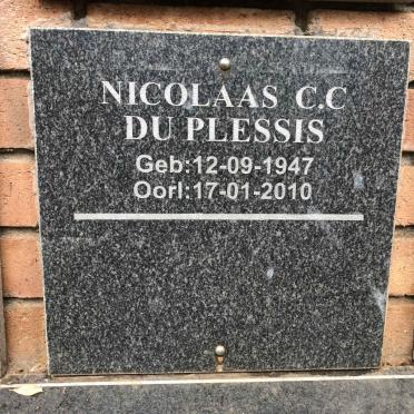PLESSIS Nicolaas C.C., du 1947-2010
