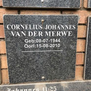 MERWE Cornelius Johannes, van der 1944-2010