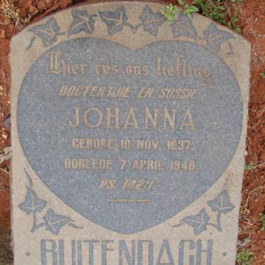 BUITENDACH Johanna 1937-1948