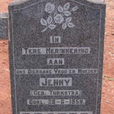 BESTER Jenny nee TURKSTRA -1958