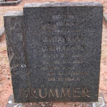 BRUMMER Johannes Gerhardus 188?-1953