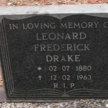 DRAKE Leonard Frederick 1880-1963