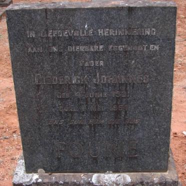 FOURIE Frederick Johannes 1921-1954