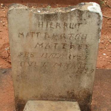 MATTHEE Matt ? 1929-1929