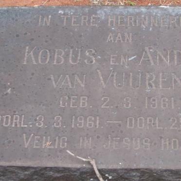 VUUREN Kobus, van 1961-1961 :: VAN VUUREN Andre 1961-1961