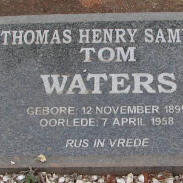 WATERS Thomas Henry Samuel 1899-1958