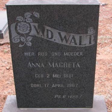 WALT Anna Magreta, v.d. 1881-1967