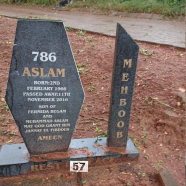 ASLAM Mehboob 1966-2016