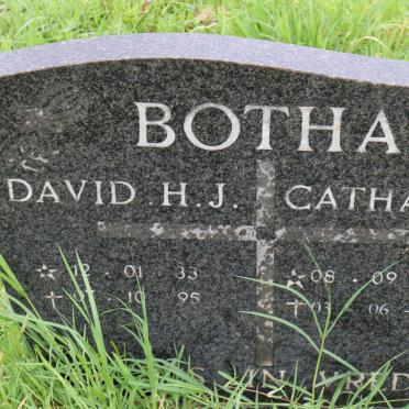 BOTHA David H.J. 1933-1995 &amp; Catharina 1938-2004