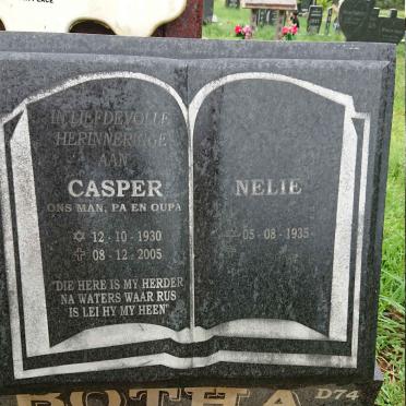 BOTHA Casper 1930-2005 &amp; Nelie 1935-
