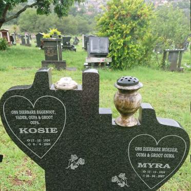 BOOYSEN Kosie 1924-2004 &amp; Myra 1924-2007