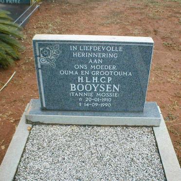 BOOYSEN H.L.H.C.P. 1910-1990