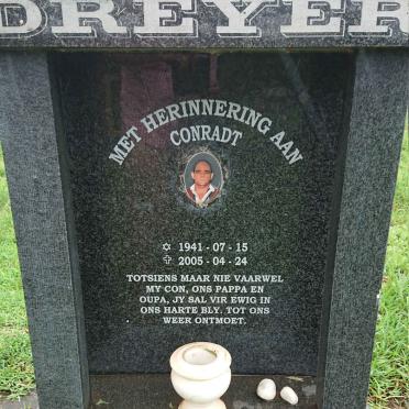 DREYER Conradt 1941-2005