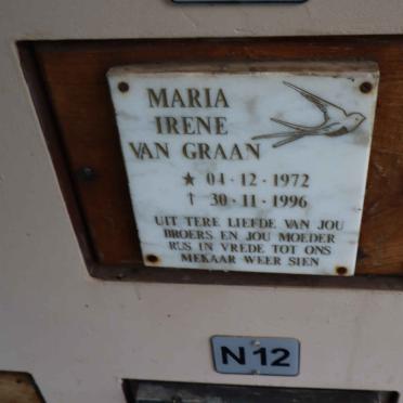 GRAAN Maria Irene, van 1972-1996
