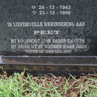 GREYLING Petrus Matheus 1943-1998